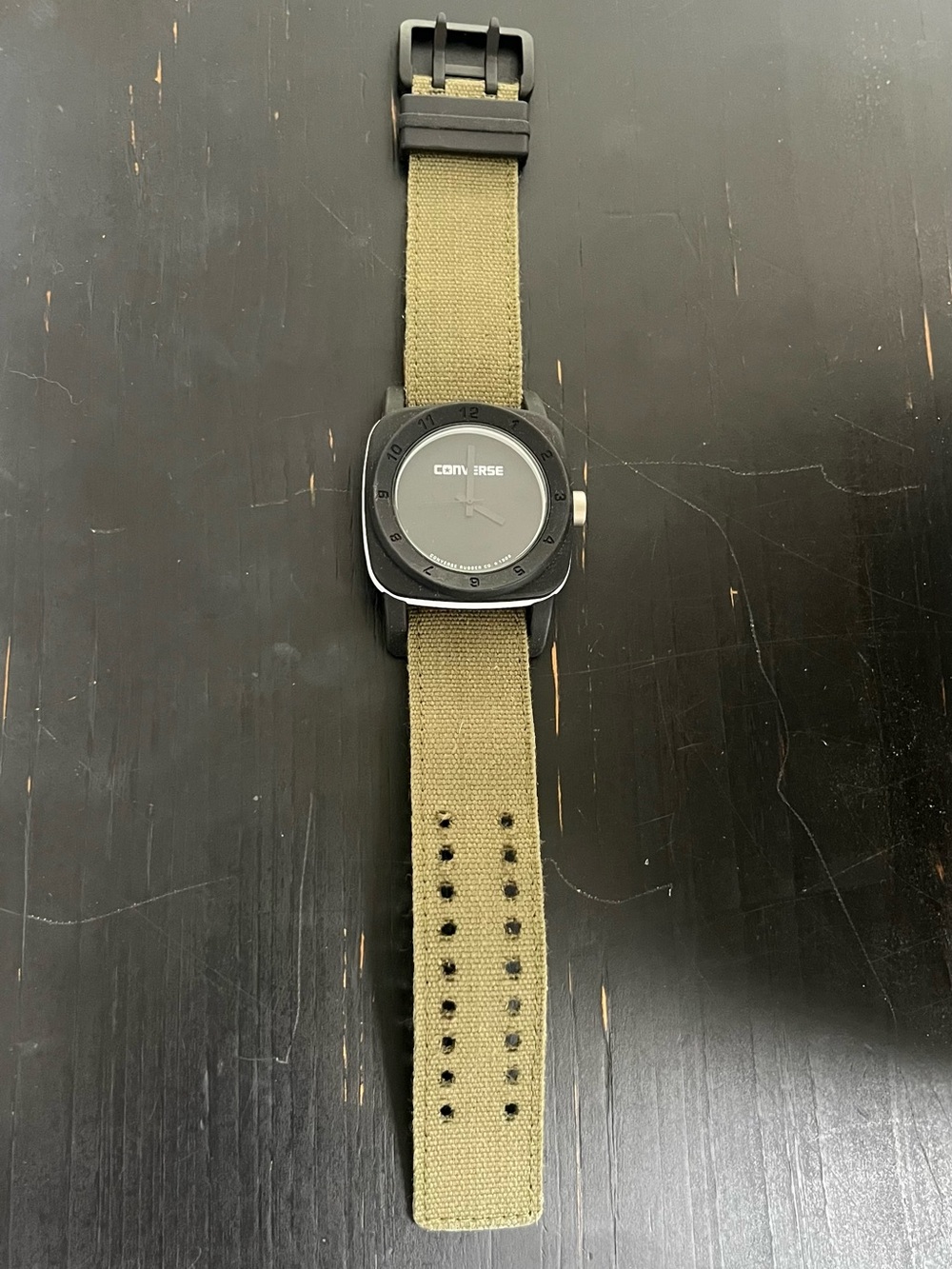 Converse Black Dial Khaki Green
Fabric Unisex Watch